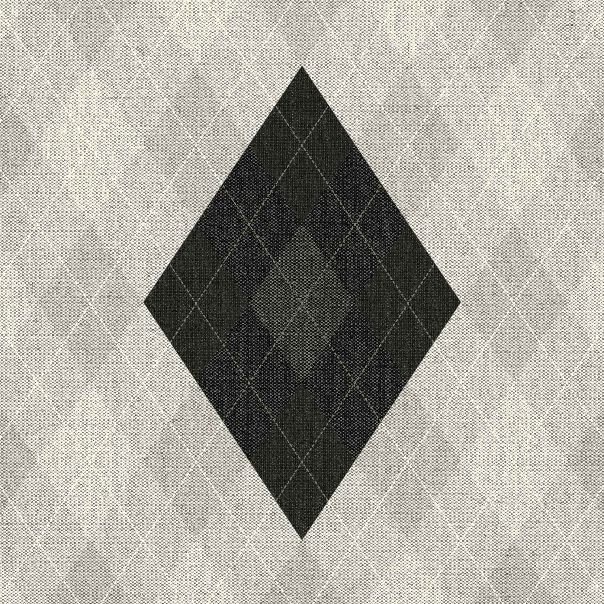 Abstract graphic interpretation of the traditional Argyll diamond pattern, examined as a design influence for the Glen Aray TRS retreat.